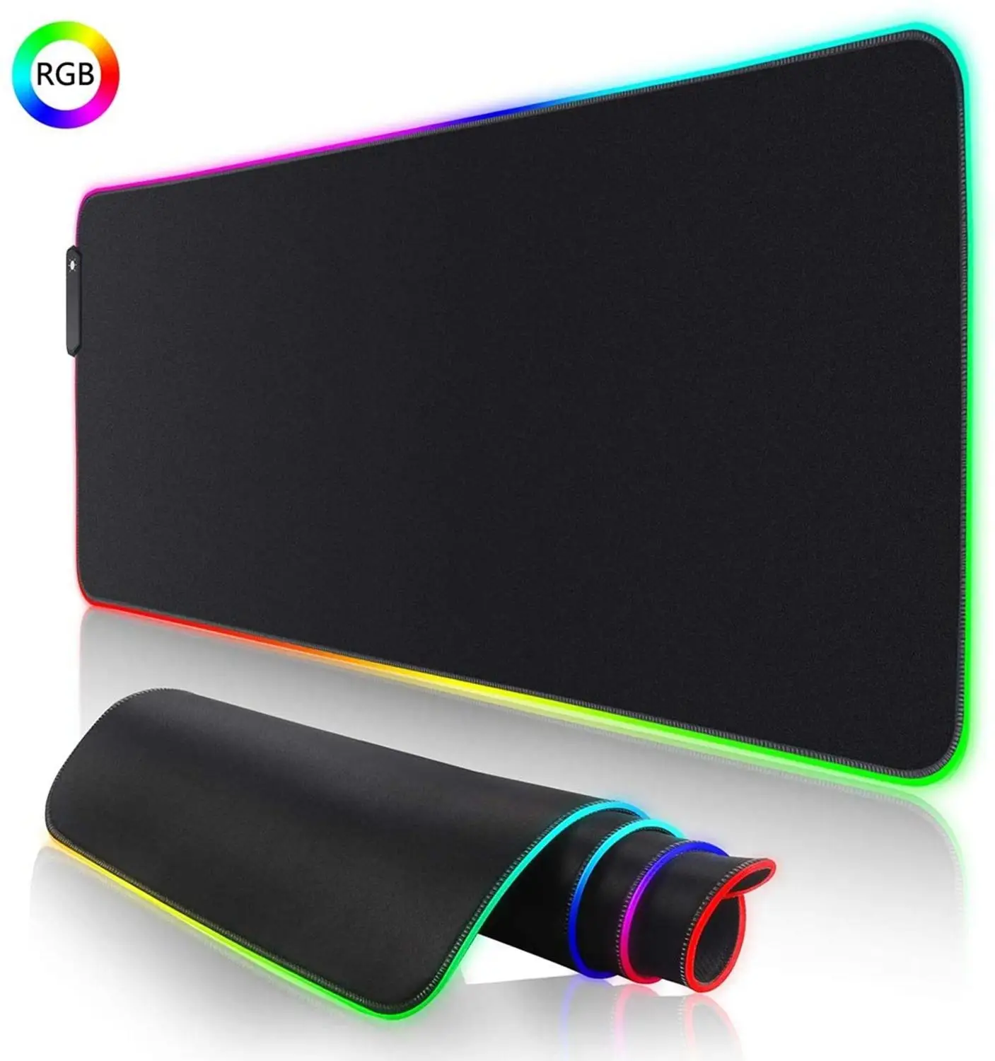 Большой коврик для мыши RGB светодиодный игровой расширенный геймеров офиса