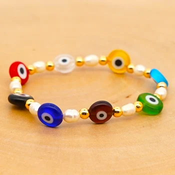 GO2BOHO Pearls Bracelet For Women Real Pearls Bracelets Bohemian Jewelry New Turkish Evil Eye Pulseras colorful Ins Fashion Gift
GO2BOHO Pearls Bracelet For Women Real Pearls Bracelets Bohemian Jewelry New Turkish Evil Eye Pulseras colorful Ins Fashion Gift