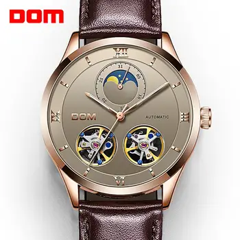 DOM Mechanical Watches Men Skeleton Watch Automatic Mechanical Men Genuine Leather Watches Waterproof Self-winding Clock M-1270
DOM Mechanical Watches Men Skeleton Watch Automatic Mechanical Men Genuine Leather Watches Waterproof Self-winding Clock M-1270