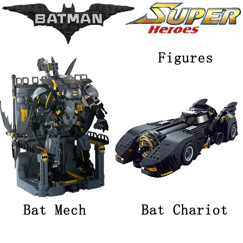 MOC Technic The Ultimate Batmobile Hellbat Bat Mech Model DIY Superhero Movie Batman Figures Building Blocks Children Toys Gifts
MOC Technic The Ultimate Batmobile Hellbat Bat Mech Model DIY Superhero Movie Batman Figures Building Blocks Children Toys Gifts