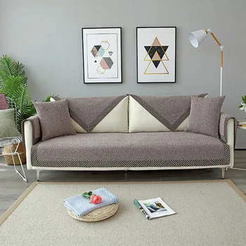 Linen Cotton Sofa Towel Cover Quilted Couch Covers Living Room Elegant Slipcover for Sofa and Armchair Sectional Multi-size Sofa 
Linen Cotton Sofa Towel Cover Quilted Couch Covers Living Room Elegant Slipcover for Sofa and Armchair Sectional Multi-size Sofa