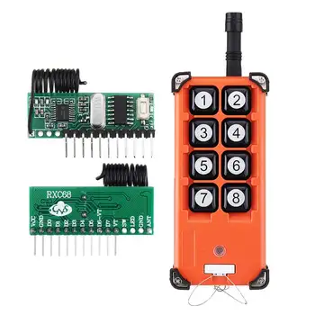 LEORY 315MHz 8CH Channel Superheterodyne Industrial Receiver Module with Decoding Output Module With Remote Control Transmitter
LEORY 315MHz 8CH Channel Superheterodyne Industrial Receiver Module with Decoding Output Module With Remote Control Transmitter