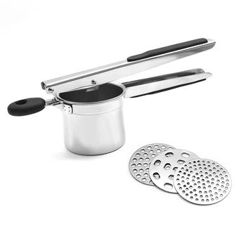 Stainless Steel Kitchen Anti-slip Handle Tools Potato Masher Cooking Press Cutter Baking Mud
Stainless Steel Kitchen Anti-slip Handle Tools Potato Masher Cooking Press Cutter Baking Mud