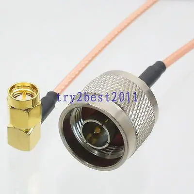 DHL/EMS 20 Sets RG316 N plug pin to SMA plug pin Right angle RF Jumper pigtail Cable 6inch -C1
DHL/EMS 20 Sets RG316 N plug pin to SMA plug pin Right angle RF Jumper pigtail Cable 6inch -C1