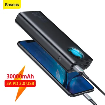 Baseus Power Bank 30000mAh Quick Charge 3.0 QC Powerbank PD USB Fast Charging Portable Exterbal Battery Power For iP For Huawei
Baseus Power Bank 30000mAh Quick Charge 3.0 QC Powerbank PD USB Fast Charging Portable Exterbal Battery Power For iP For Huawei