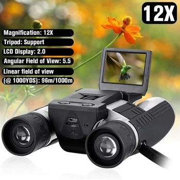 1080p 5MP 12X HD LCD Screen Digital Camera Telescope Binoculars Video Photo Camera 96m/1000m COMS USB Sensor Recording
1080p 5MP 12X HD LCD Screen Digital Camera Telescope Binoculars Video Photo Camera 96m/1000m COMS USB Sensor Recording
