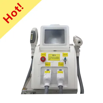 Factory price 2 in 1 IPL SHR /OPT/Elight hair removal and Q-switch nd yag laser removal tattoo removal beauty face body machine