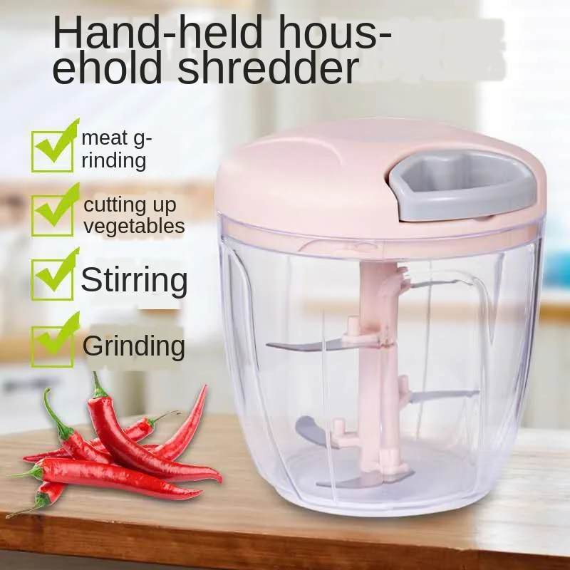400/900ML Powerful Meat Grinder Hand-power Food Chopper Mincer Mixer Blender to Chop Meat Fruit Vegetable Nuts Shredders
400/900ML Powerful Meat Grinder Hand-power Food Chopper Mincer Mixer Blender to Chop Meat Fruit Vegetable Nuts Shredders