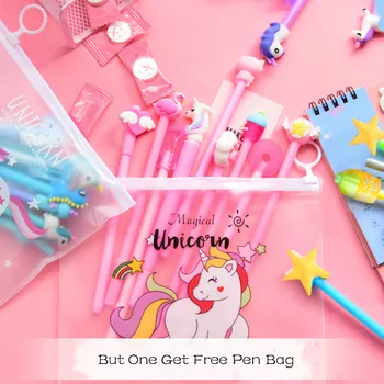 10Pcs Cute Unicorn Gel Pen+Bag Korean Kawaii Rainbow School Gel Ink Pen for Writting Painting Supplies Kids Pen Stationery Gift
10Pcs Cute Unicorn Gel Pen+Bag Korean Kawaii Rainbow School Gel Ink Pen for Writting Painting Supplies Kids Pen Stationery Gift