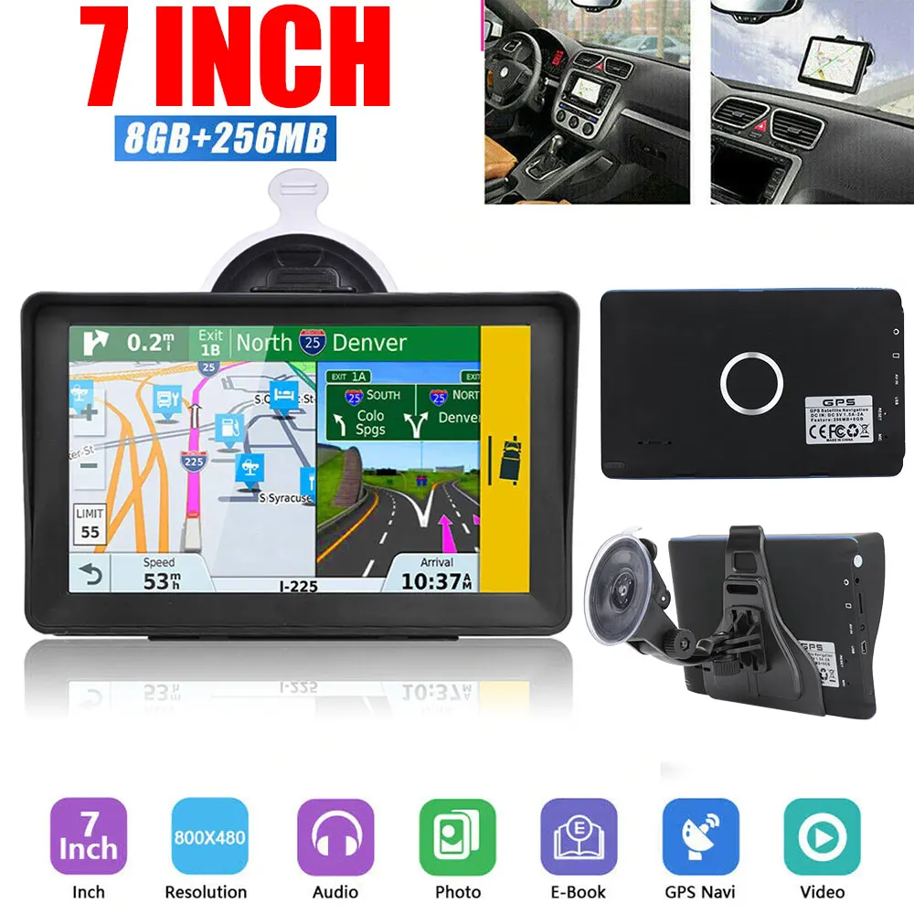 VEHEMO 7 inch Portable Touch Screen Car GPS Navigator HD Capacitive Screen FM+8G+DDR256M Multimedia Player
VEHEMO 7 inch Portable Touch Screen Car GPS Navigator HD Capacitive Screen FM+8G+DDR256M Multimedia Player