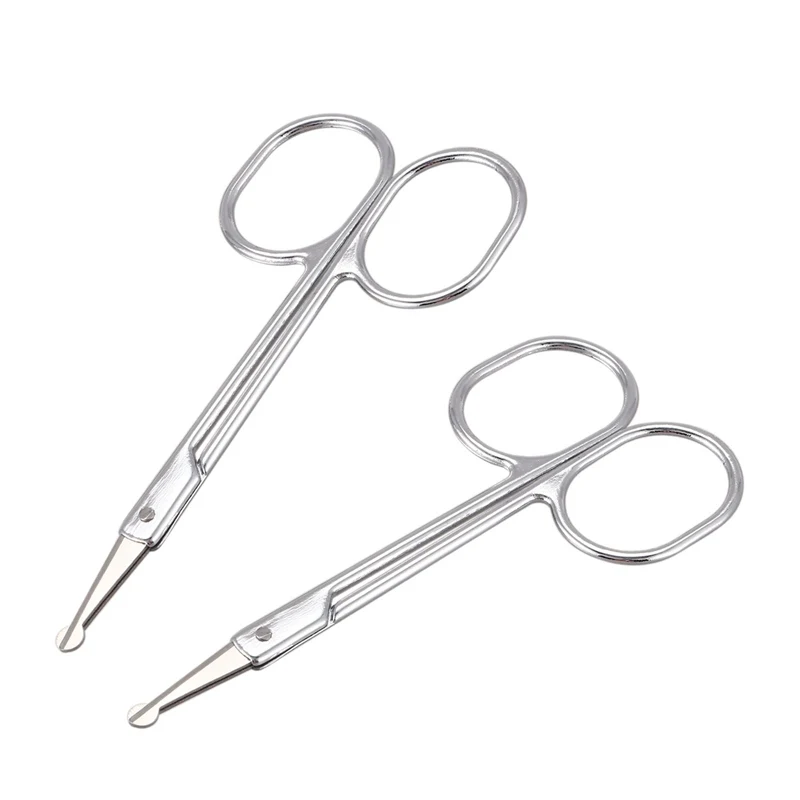 2PCS Rounded Nose Hair Trimmer Safety Multi Purpose Scissors with Round Tip for Facial Hair Eyebrow Beard Mustache Trimming
2PCS Rounded Nose Hair Trimmer Safety Multi Purpose Scissors with Round Tip for Facial Hair Eyebrow Beard Mustache Trimming