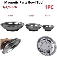 Circle Stainless Steel Magnetic Parts Bowl Tool Tray Nuts Bolts Screws Part Tray Magnetic Parts Plate Silver 3/4/6inches
Circle Stainless Steel Magnetic Parts Bowl Tool Tray Nuts Bolts Screws Part Tray Magnetic Parts Plate Silver 3/4/6inches