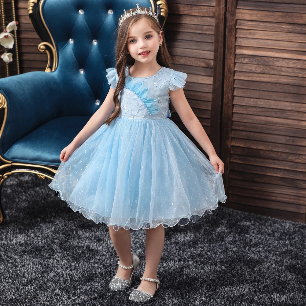 

Vgiee Little Girls Clothing Princess Dress for Baby Girl Dresses Party and Wedding Mesh Christmas Outfits Kids Dresses CC610A