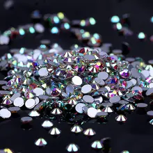 Prajna SS3-SS50 paillettes colorées cristal AB Strass Non correctif à chaud Flatback Strass cristaux et pierres Nail Art Strass(China)