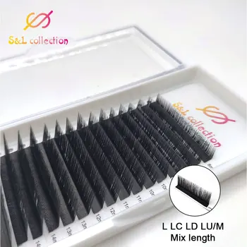 Individual Eyelash Extension L//LC/LD/LU/M Curl 8-15mm Mix Lashes False Eyelash Extensions Matte Black Faux Mink L Shaped Makeup 
Individual Eyelash Extension L//LC/LD/LU/M Curl 8-15mm Mix Lashes False Eyelash Extensions Matte Black Faux Mink L Shaped Makeup
