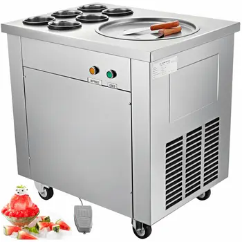 Single Pan Fried Ice Cream Machine 220V 6 Boxes Fruit Yogurt Roll Maker
Single Pan Fried Ice Cream Machine 220V 6 Boxes Fruit Yogurt Roll Maker