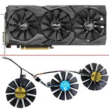 

3Pcs 87Mm PLD09210S12HH T129215SU Graphics Card Fan For Asus Strix GTX980TI RX480/580 R9 390X/R9 390 GTX 1060 GTX1070 Ti 1080Ti