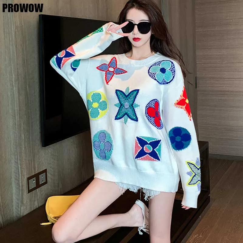 2020 Women'S Wool Knitting Sweater Autumn Winter Korean Long Sleeve Flower Patterns Sweaters Tops Ladies Loose Casual Sweater
2020 Women'S Wool Knitting Sweater Autumn Winter Korean Long Sleeve Flower Patterns Sweaters Tops Ladies Loose Casual Sweater