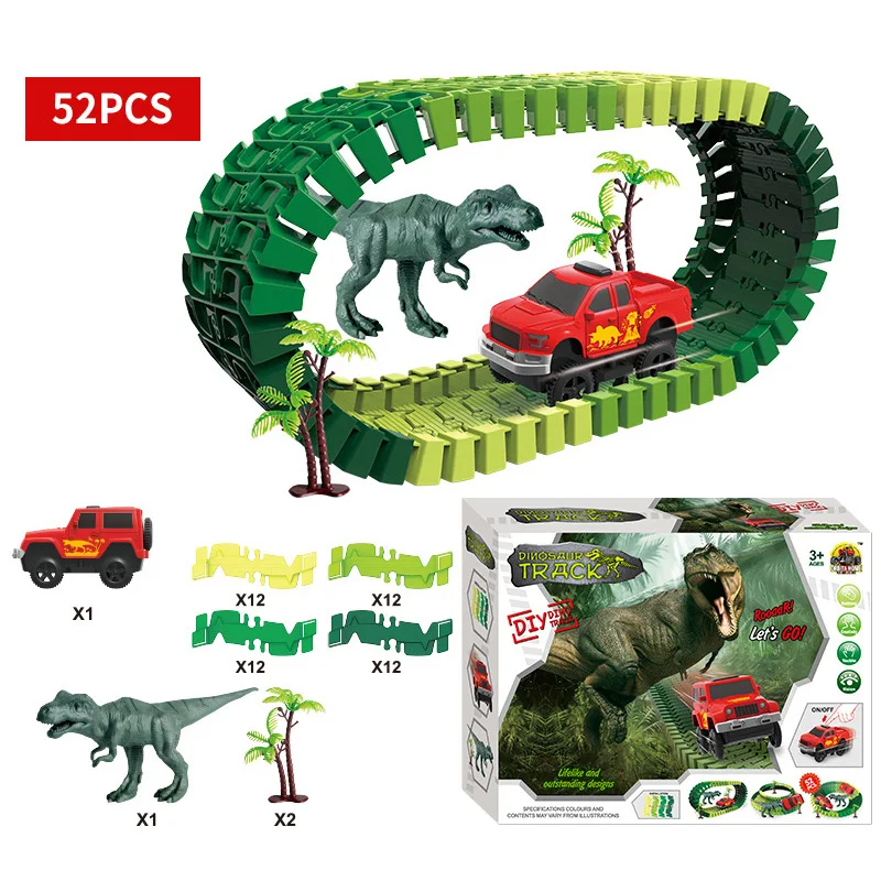 Dinosaur Electric Car Track Toy DIY Assembling Educational Children Building Block Toy Boy Adventure Racing Multifunctional Toy
Dinosaur Electric Car Track Toy DIY Assembling Educational Children Building Block Toy Boy Adventure Racing Multifunctional Toy