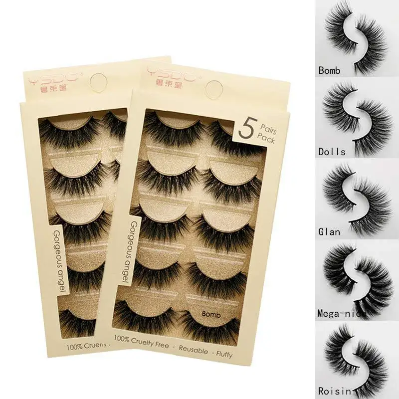 5 Pairs 3D Mink Lashes Natural False Eyelashes Dramatic Volume Fake Lashes Makeup Eyelash Extension Silk Handmade Eyelashes
5 Pairs 3D Mink Lashes Natural False Eyelashes Dramatic Volume Fake Lashes Makeup Eyelash Extension Silk Handmade Eyelashes