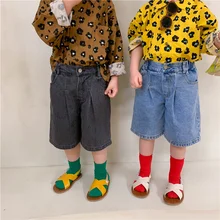 Spring Summer 2022 Unisex Kids Children Denim Shorts 2-7 Years Boys And Girls Casual All-match Knee Length Jeans
Spring Summer 2022 Unisex Kids Children Denim Shorts 2-7 Years Boys And Girls Casual All-match Knee Length Jeans