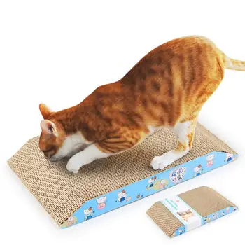 Pet Cat Scratch Play Pad Corrugated with Gift Catnip Toy Safe Card Board Mouse/ Fish Cat Scratcher Toy
Pet Cat Scratch Play Pad Corrugated with Gift Catnip Toy Safe Card Board Mouse/ Fish Cat Scratcher Toy