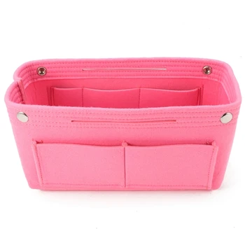 Pink Women Fashion Felt Cloth Inner Bag Fits in Insert Handbag Multi-Pockets Cosmetic Bags Storage Personal Belongings Organizer
Pink Women Fashion Felt Cloth Inner Bag Fits in Insert Handbag Multi-Pockets Cosmetic Bags Storage Personal Belongings Organizer