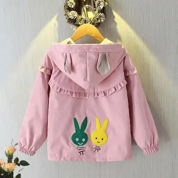 Kids Jackets for Girls Spring Hoodie Zipper Coat Cute Rabbit Ears Cartoon Outwear kids Clothes For 2-7 age 2020 New Fashion
Kids Jackets for Girls Spring Hoodie Zipper Coat Cute Rabbit Ears Cartoon Outwear kids Clothes For 2-7 age 2020 New Fashion