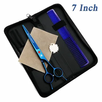 7 Inch Professional Hairdressing Scissors Pet Grooming Scissors Barber Cutting Shears Blue Style with Comb Left/right Hand Use
7 Inch Professional Hairdressing Scissors Pet Grooming Scissors Barber Cutting Shears Blue Style with Comb Left/right Hand Use