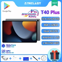 Teclast T40 Plus Tablet 10.4 Inch, Octa Core CPU, Android 11 OS, 8GB RAM 128GB ROM, 2000x1200 IPS, 4G LTE, 5G WiFi, GPS, Type-C Teclast T40 Plus Tablet 10.4 Inch, Octa Core CPU, Android 11 OS, 8GB RAM 128GB ROM, 2000x1200 IPS, 4G LTE, 5G WiFi, GPS, Type-C