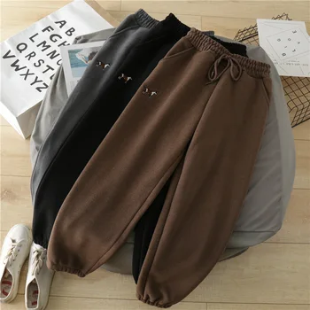 Brushed Thick Lalambswool Warm Casual Pants Women's Winter New Korean-Style Loose Slimming Beam Feet Harem Pants Sweatpants
Brushed Thick Lalambswool Warm Casual Pants Women's Winter New Korean-Style Loose Slimming Beam Feet Harem Pants Sweatpants