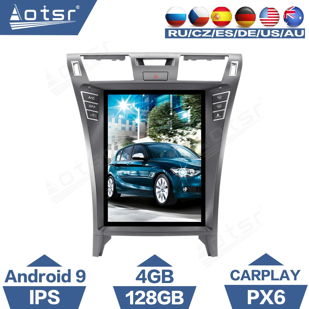 Автомобильный радиоприемник на Android с 4 + 128 ГГц и экраном Тесла для Lexus LS460 2006-2012
