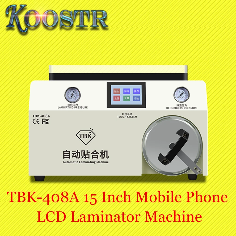 Newest TBK-408A 15 Inch Vacuum Pump LCD OCA Laminating Machine Debubbler In One Machine For Smart Phone Touch Screen Refurbish
Newest TBK-408A 15 Inch Vacuum Pump LCD OCA Laminating Machine Debubbler In One Machine For Smart Phone Touch Screen Refurbish