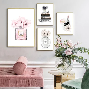 Nordic Fashion Wall Art Perfume Bottle Posters and Prints Lipstick Picture on The Wall Modern Picture for Girl Room Home Decor
Nordic Fashion Wall Art Perfume Bottle Posters and Prints Lipstick Picture on The Wall Modern Picture for Girl Room Home Decor