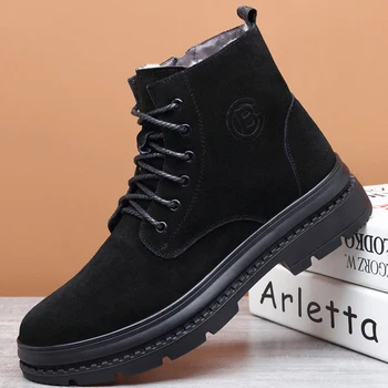 British fashion men warm fur snow boots natural leather wool winter shoes platform cowboy ankle boot sapatos botines hombre bota
British fashion men warm fur snow boots natural leather wool winter shoes platform cowboy ankle boot sapatos botines hombre bota