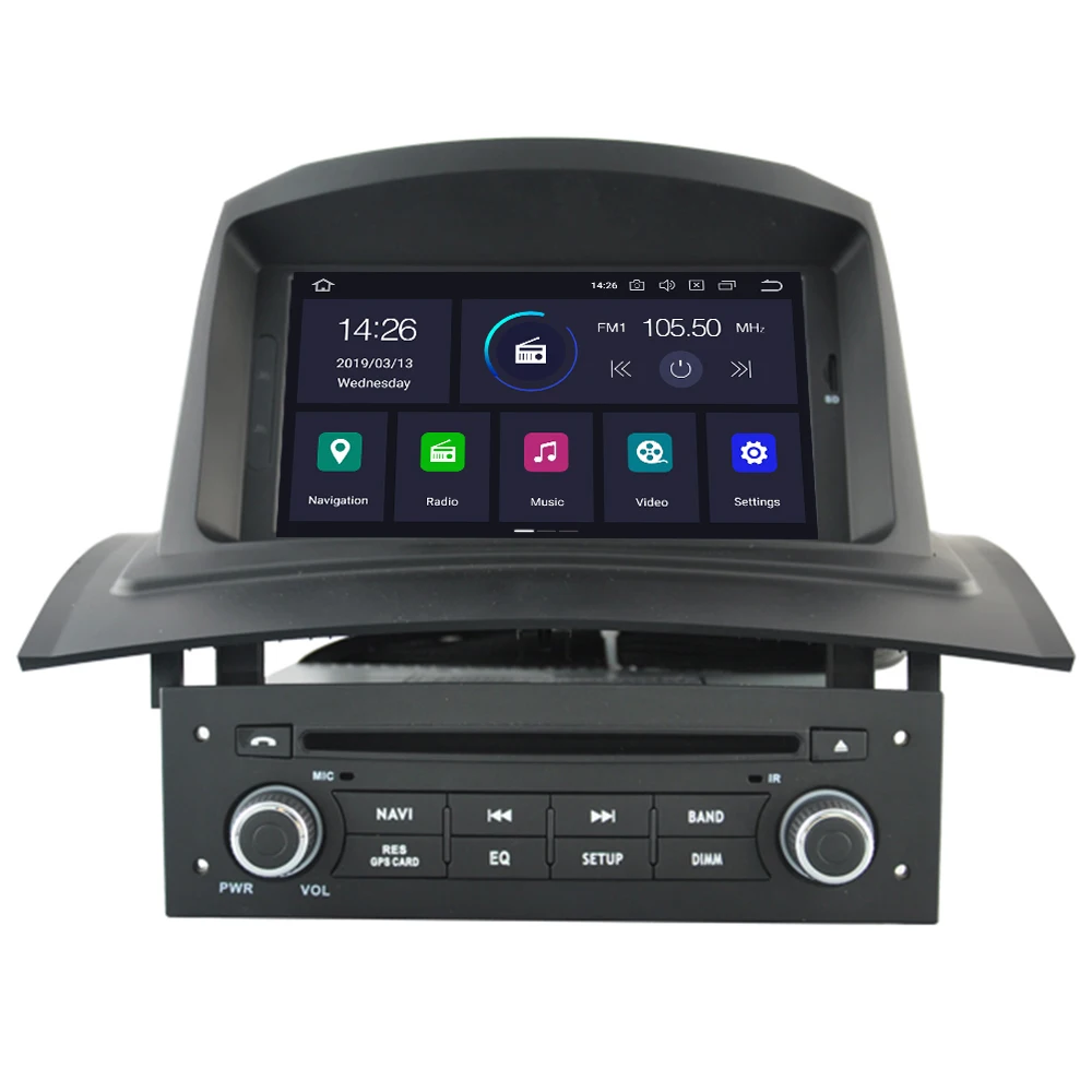 8 ядер Android 10 4 Гб + 64 ГБ Автомобильный GPS dvd-плеер для RENAULT Megane II Fluence 2002-2008 Радио экран