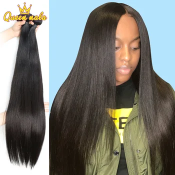 Queen Nala Brazilian Hair Weave Bundles 32 34 36 38 40 Inch Straight 100% Human Hair Bundles 13 4 PCS Natural Color Remy Hair
Queen Nala Brazilian Hair Weave Bundles 32 34 36 38 40 Inch Straight 100% Human Hair Bundles 13 4 PCS Natural Color Remy Hair