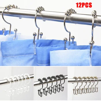 Newl 12Pcs Hooks Set Premium Bathroom Shower Curtain and Liner Decorative Hooks Friction Free Metal Rings for Shower Rod
Newl 12Pcs Hooks Set Premium Bathroom Shower Curtain and Liner Decorative Hooks Friction Free Metal Rings for Shower Rod