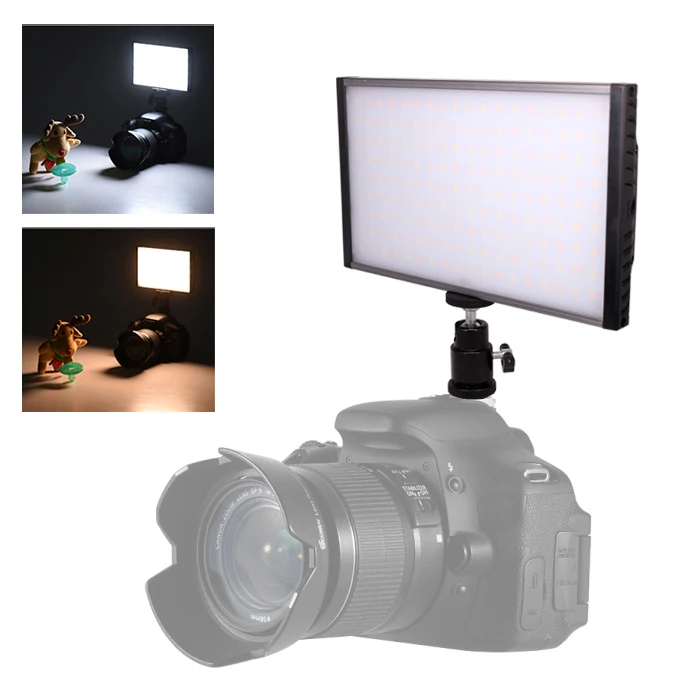 H16B Ultra Thin Light Weight Aluminum Alloy Bi-color LED Video Camera Light Photography Light for DSLR and Camcorder
H16B Ultra Thin Light Weight Aluminum Alloy Bi-color LED Video Camera Light Photography Light for DSLR and Camcorder