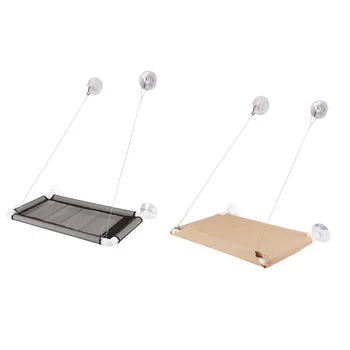 Pet Hanging Bed Cat Beds Sucker Window Mounted Perch Cat Hammock Wood Shelf Seat Pet Climbing Toys Supports up to 17kg
Pet Hanging Bed Cat Beds Sucker Window Mounted Perch Cat Hammock Wood Shelf Seat Pet Climbing Toys Supports up to 17kg