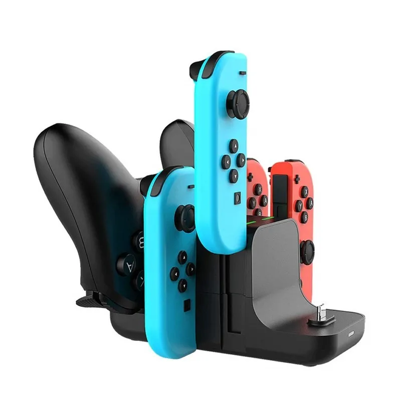 6 in 1 Charger station for Nintendo Swith with 4 Joy-Cons and 2 pro Controllers Charging docking station
6 in 1 Charger station for Nintendo Swith with 4 Joy-Cons and 2 pro Controllers Charging docking station