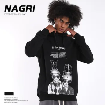 Tide Brand Autumn and Winter New Men's Abstract Character Letter Loose Version Hooded Men's Sweatshirts
Tide Brand Autumn and Winter New Men's Abstract Character Letter Loose Version Hooded Men's Sweatshirts