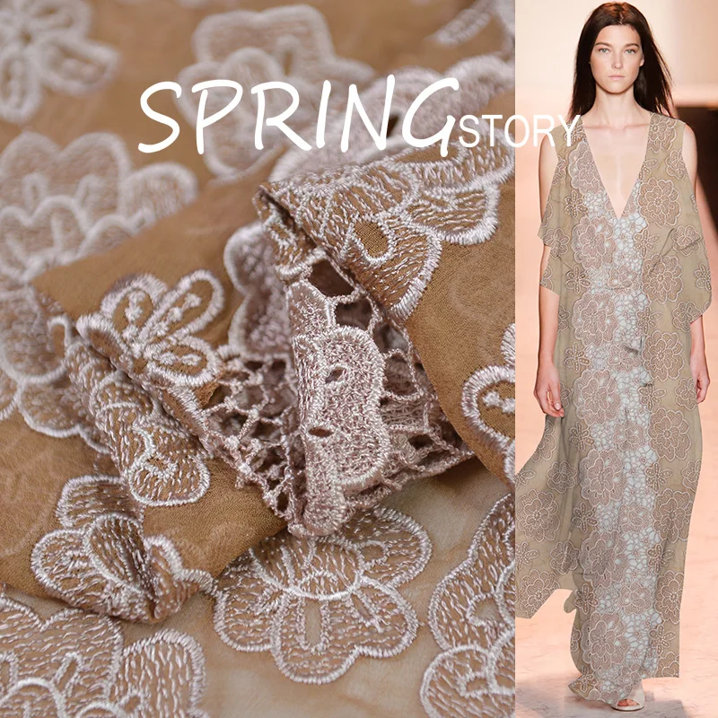 100cm*85cm French Water-Soluble Lace Cotton Embroidery Silk Georgette Fabric Wedding Coffee
100cm*85cm French Water-Soluble Lace Cotton Embroidery Silk Georgette Fabric Wedding Coffee