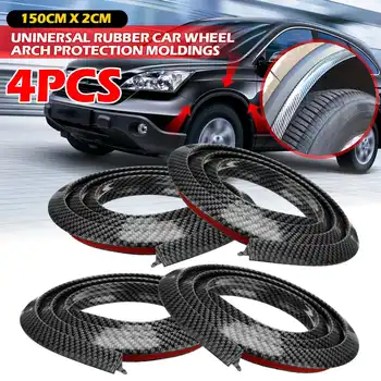 4 / 2 PCS Universal Rubber Car Mudguard Wheel Arch Protection Moldings Carbon Black 1.5x2CM Anti-collision Strip Stickers
4 / 2 PCS Universal Rubber Car Mudguard Wheel Arch Protection Moldings Carbon Black 1.5x2CM Anti-collision Strip Stickers