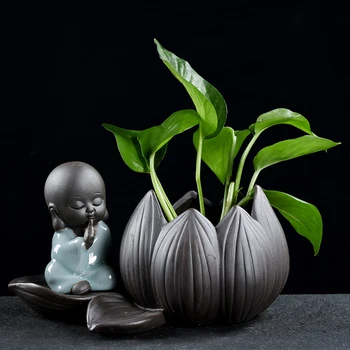 CREATIVE LITTER MONK WATER CULTURE FLOWER VASE DECOR SCINDAPSUS AUREUS HYDROPONICS CONTAINERS HOME OFFICE DECORATION R2725
CREATIVE LITTER MONK WATER CULTURE FLOWER VASE DECOR SCINDAPSUS AUREUS HYDROPONICS CONTAINERS HOME OFFICE DECORATION R2725