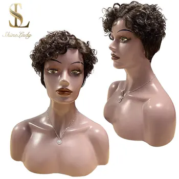 Shinelady 8 inch Lace part Wig For Black Women jerry curly short human hair wigs brown Color Brazilian remy hair part lace wigs 
Shinelady 8 inch Lace part Wig For Black Women jerry curly short human hair wigs brown Color Brazilian remy hair part lace wigs