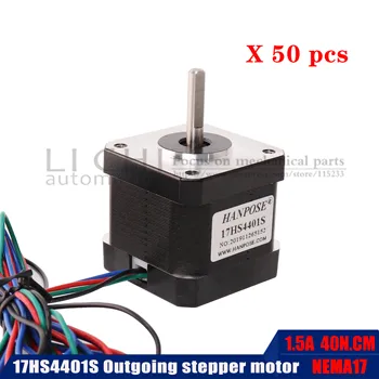 Nema 17 Stepper Motor 50PCS 17HS4401S-DP 1.5A 12V 42 Series Stepper Motor 4-lead for 3D Medical machinery accessories
Nema 17 Stepper Motor 50PCS 17HS4401S-DP 1.5A 12V 42 Series Stepper Motor 4-lead for 3D Medical machinery accessories