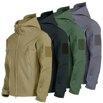 Outdoor Tactical Soft Shell Jacket Men's Winter Waterproof Windproof Jacket Plus Velvet Warm Cycling Soft Shell Jacket
Outdoor Tactical Soft Shell Jacket Men's Winter Waterproof Windproof Jacket Plus Velvet Warm Cycling Soft Shell Jacket