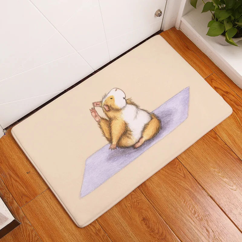 Anti-Slip Floor Mat Outdoor Rugs Cartoon Yoga Hamster Printing Bedroom Carpets Animal Front Door Mats Non-slip Doormats
Anti-Slip Floor Mat Outdoor Rugs Cartoon Yoga Hamster Printing Bedroom Carpets Animal Front Door Mats Non-slip Doormats
