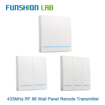FUNSHION 433MHz Universal Wireless Remote Control86 Wall Panel RF Transmitter Receiver 1 2 3 Button For Home Room Light Switch
FUNSHION 433MHz Universal Wireless Remote Control86 Wall Panel RF Transmitter Receiver 1 2 3 Button For Home Room Light Switch